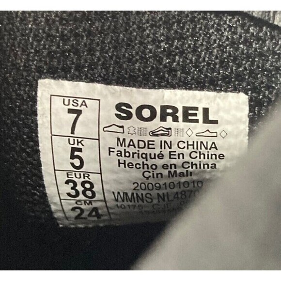 Sorel Chelsea Boots Women's Size 7 Black Leather Pull Tab - Picture 9 of 10